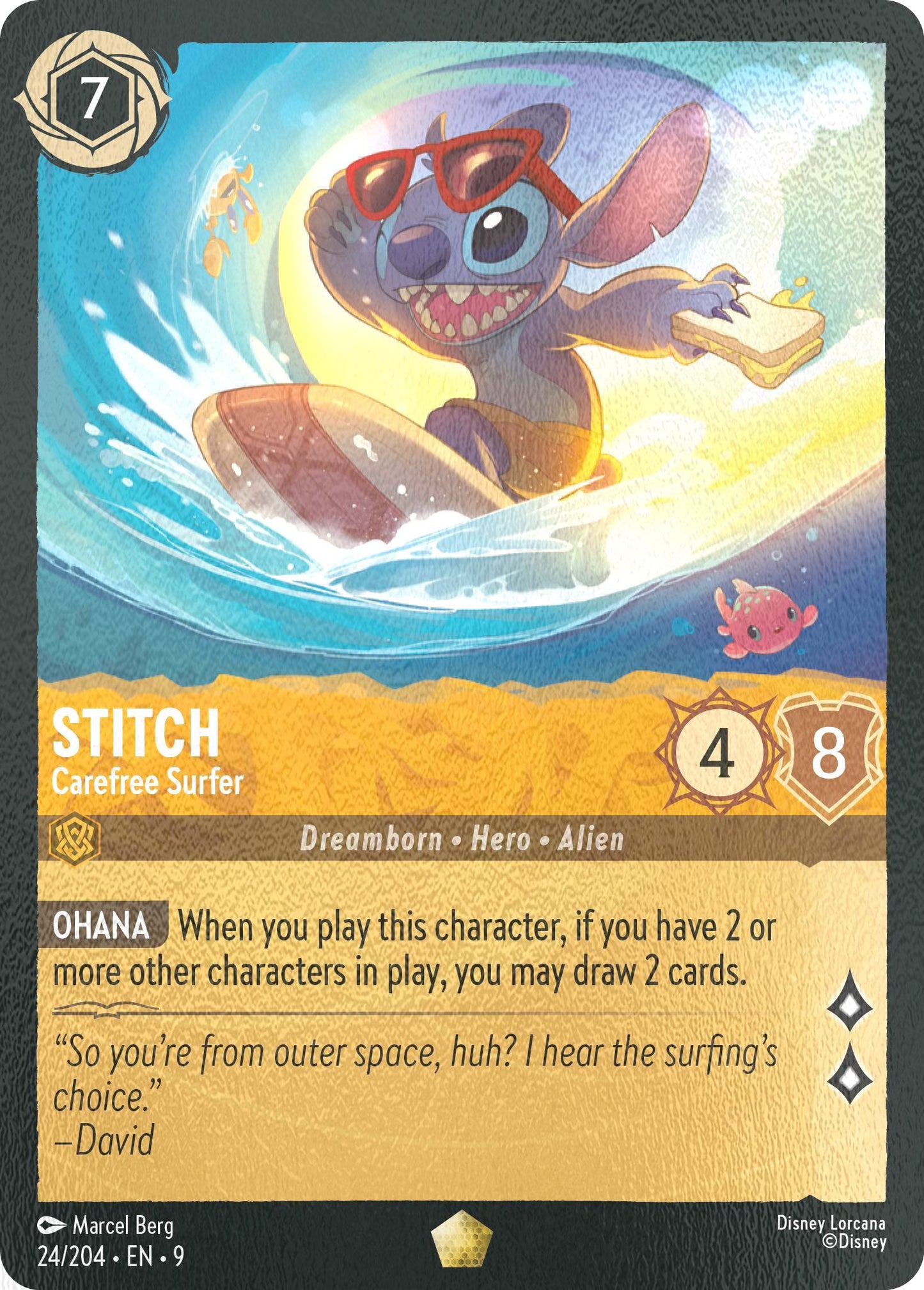 Stitch - Carefree Surfer - 24/204 [Fabled] [Cold Foil]