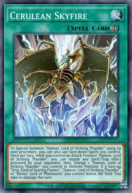 Cerulean Skyfire - SDSA-EN019 - Super Rare - 1st Edition