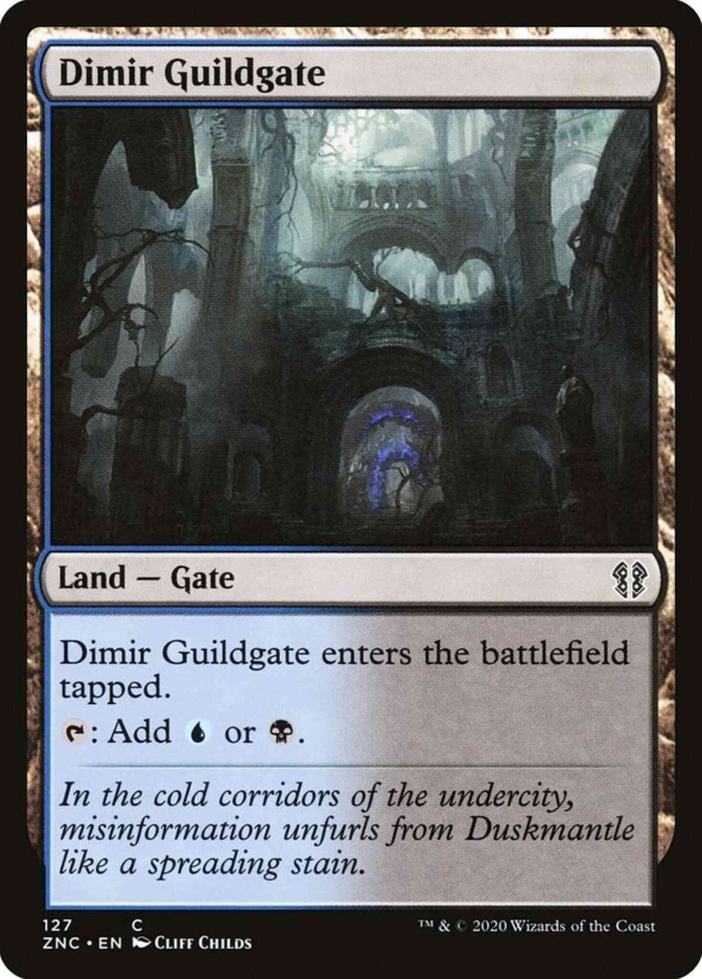 Dimir Guildgate [127] [Zendikar Rising Commander] [Non-Foil]
