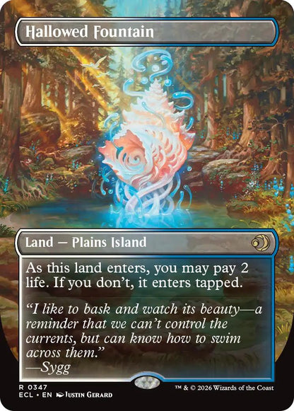 Hallowed Fountain // Hallowed Fountain [347] [Borderless] [Reversible Shock Lands] [Lorwyn Eclipsed] [Non-Foil]