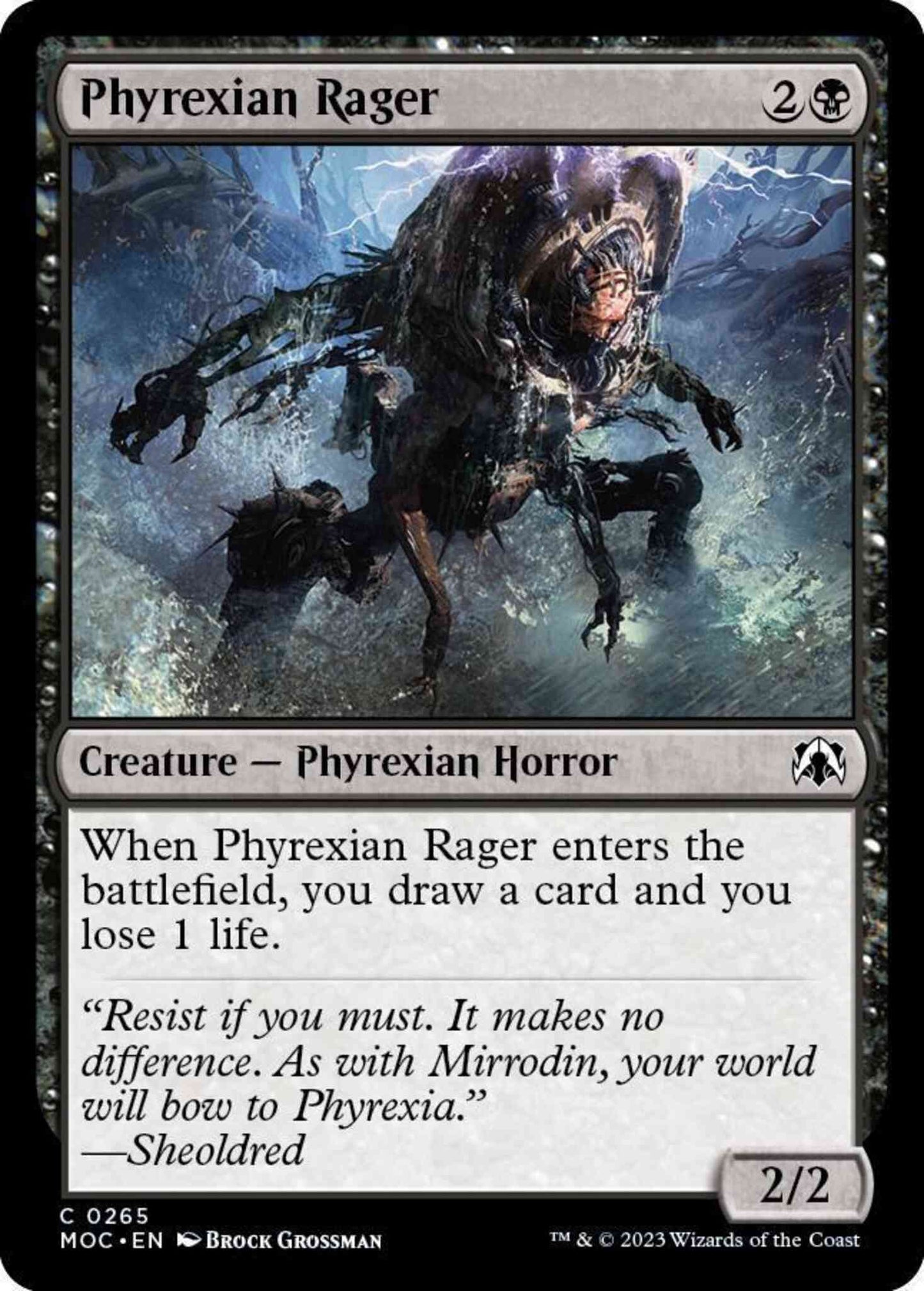 Phyrexian Rager [265] [March of the Machine: Commander] [Non-Foil]