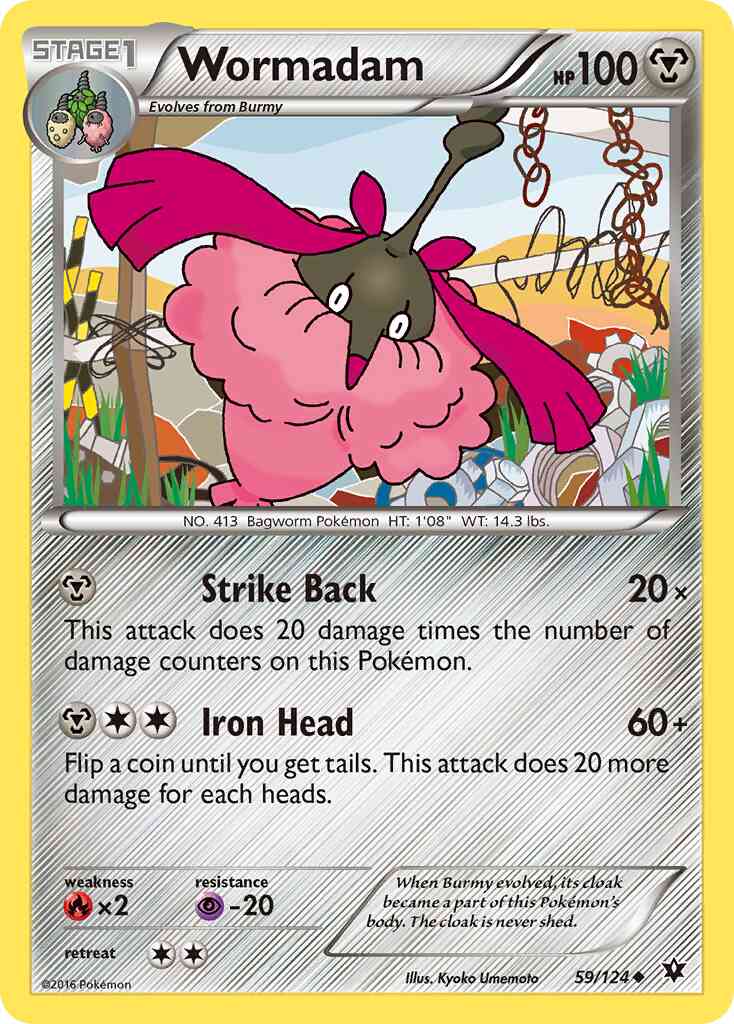 Wormadam - 59/124 - Uncommon [xy10-59] [Non-Holo]
