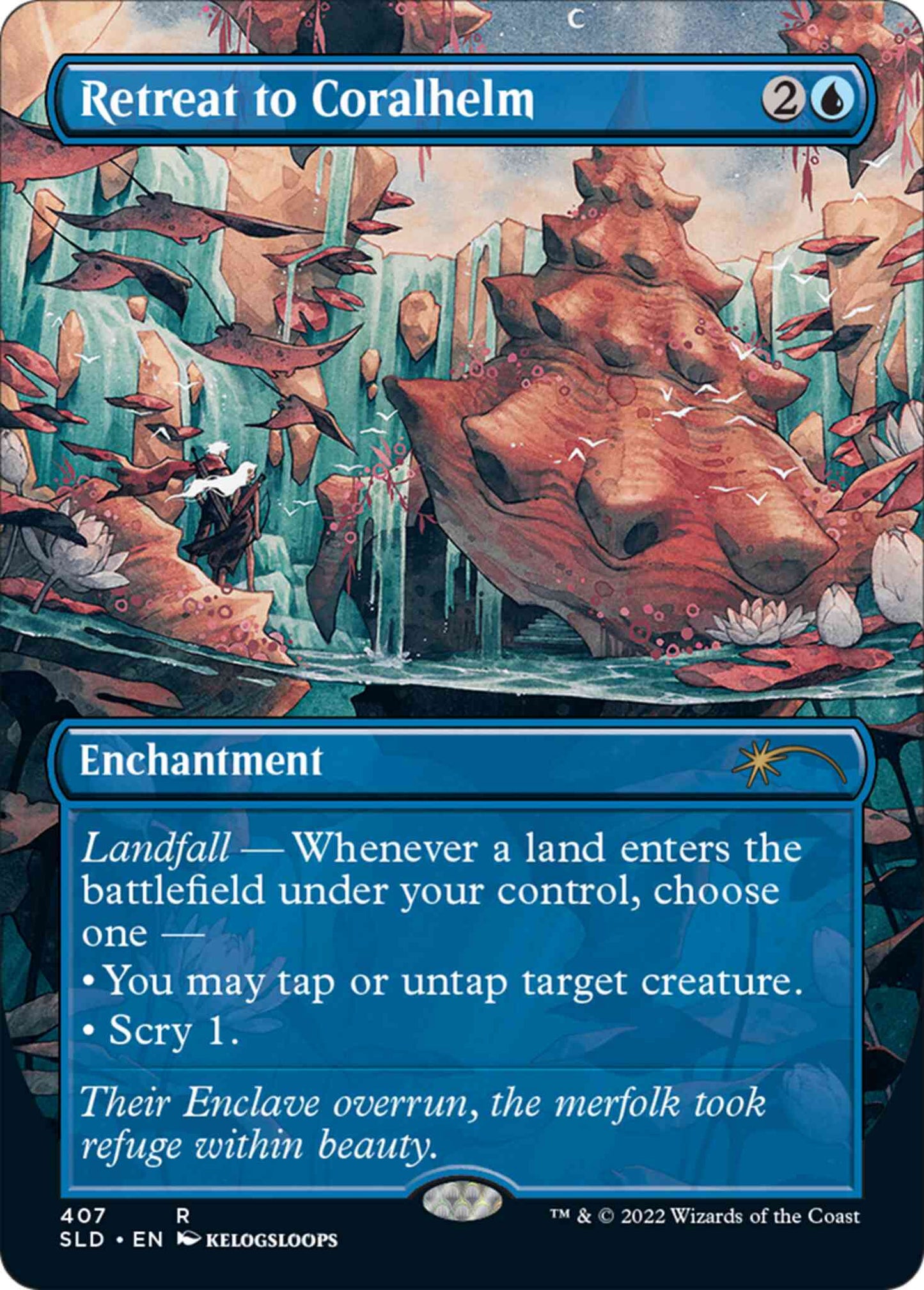 Retreat to Coralhelm [0407] [Borderless] [kelogsloops] [Secret Lair Drop] [Non-Foil]