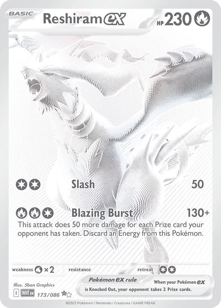 Reshiram ex - 173/086 - Black White Rare [sv105w-173] [Ultra]