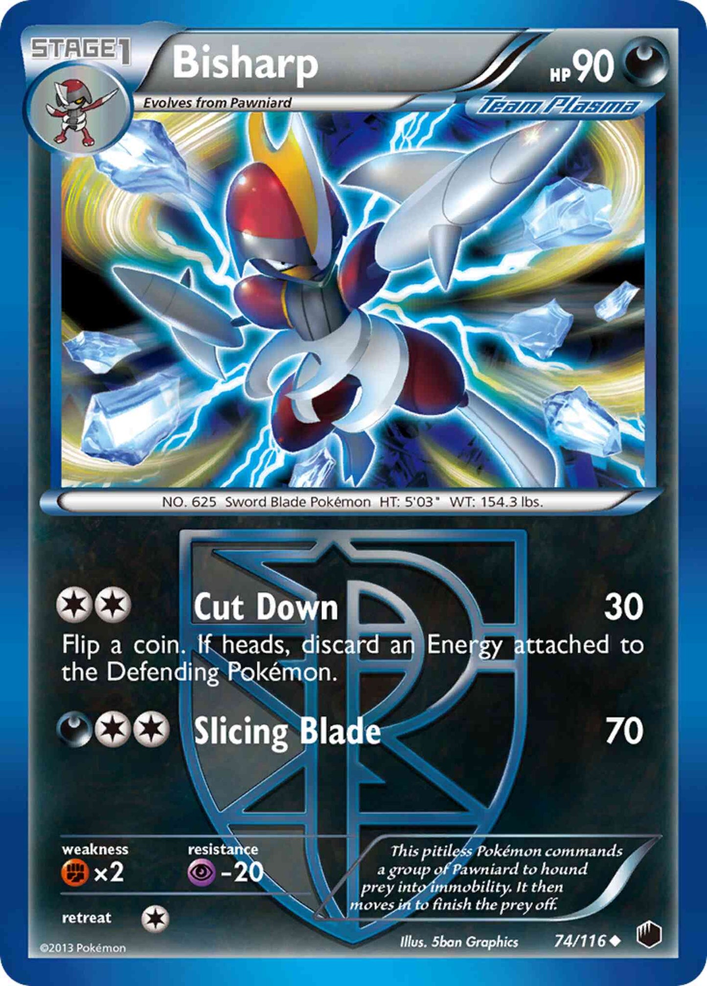 Bisharp - 74/116 - Uncommon [bw9-74] [Non-Holo]