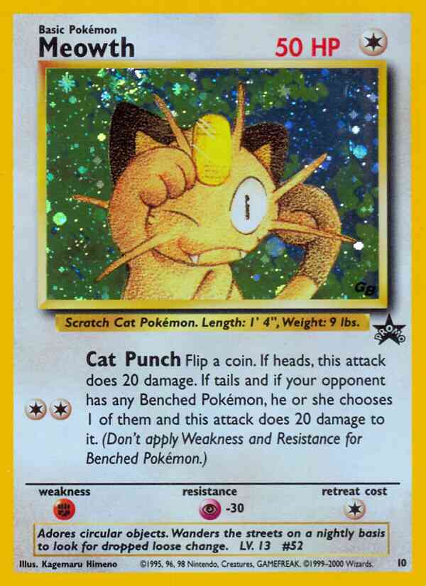 Meowth - 10/53 - Promo [basep-10] [Holo]