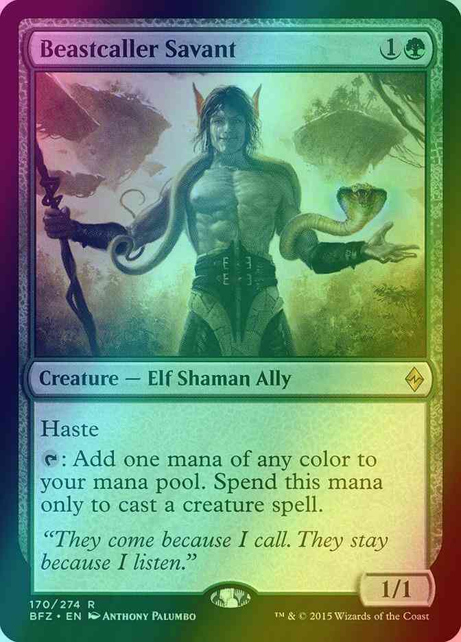 Beastcaller Savant [170] [Battle for Zendikar] [Foil]