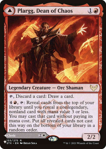 Plargg, Dean of Chaos // Augusta, Dean of Order [STX-155] [The List] [Non-Foil]