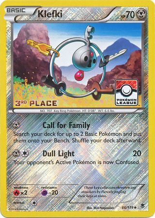 Klefki - 66/119 - Promo [League] [3rd Place] [XY4MSP-66] [Reverse Holo]