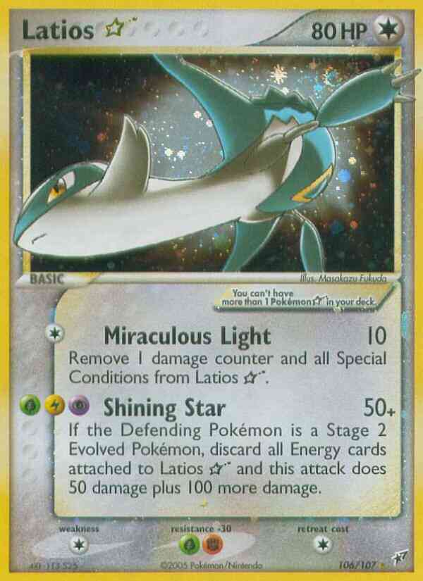 Latios Star - 106/107 - Rare Holo [ex8-106] [Ultra]