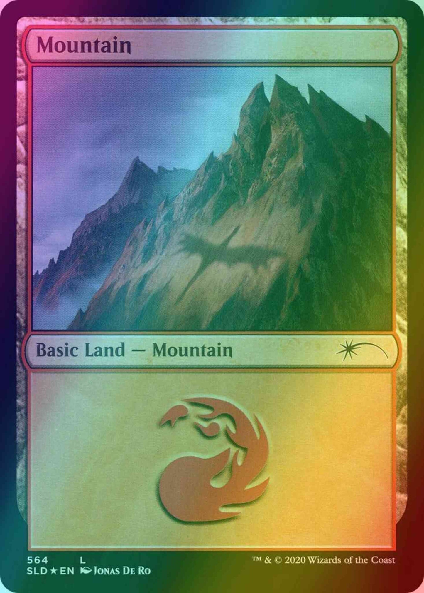 Mountain [0564] [Jumpstart: Dragons] [Secret Lair Drop] [Foil]