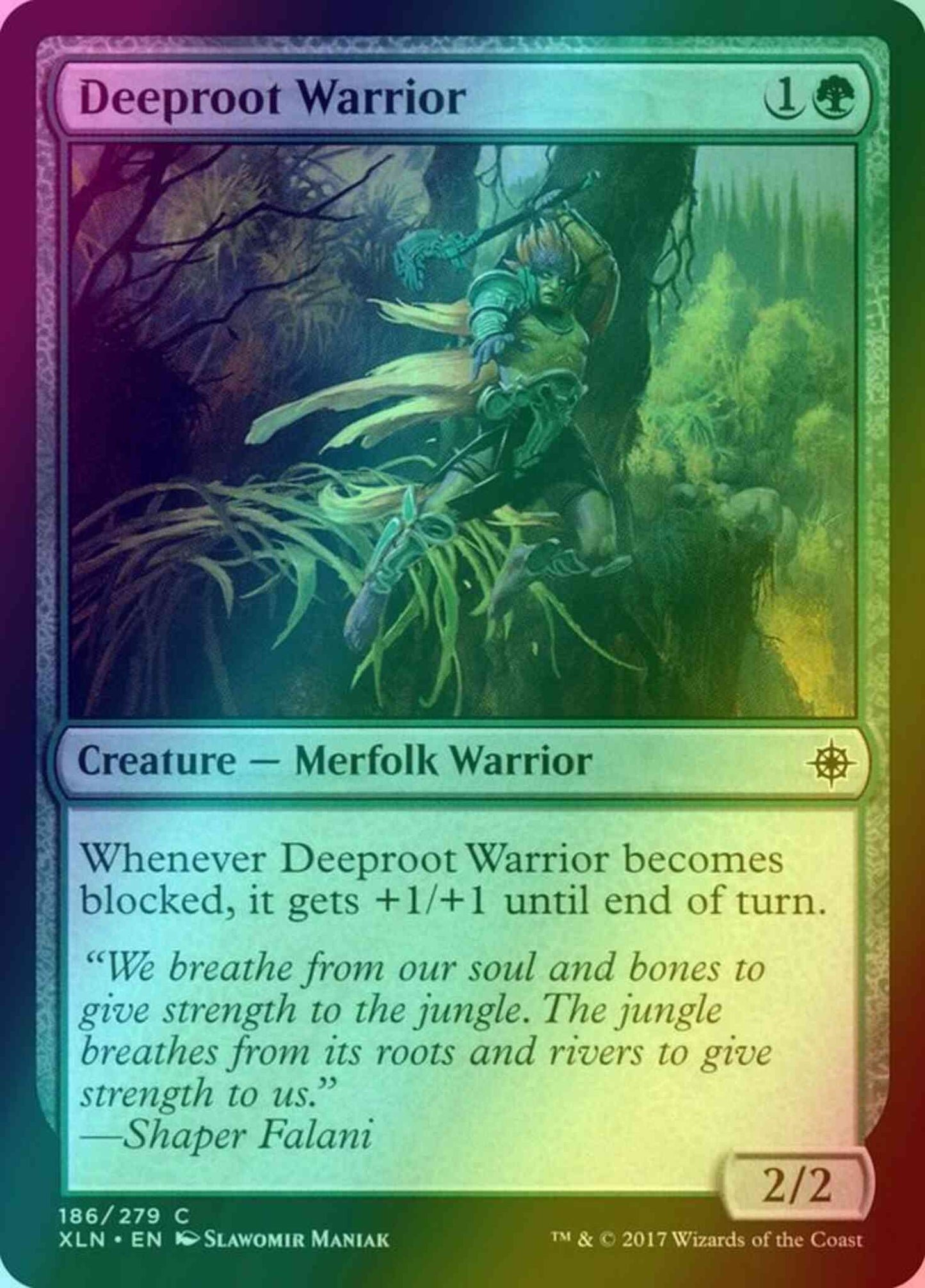 Deeproot Warrior [186] [Ixalan] [Foil]