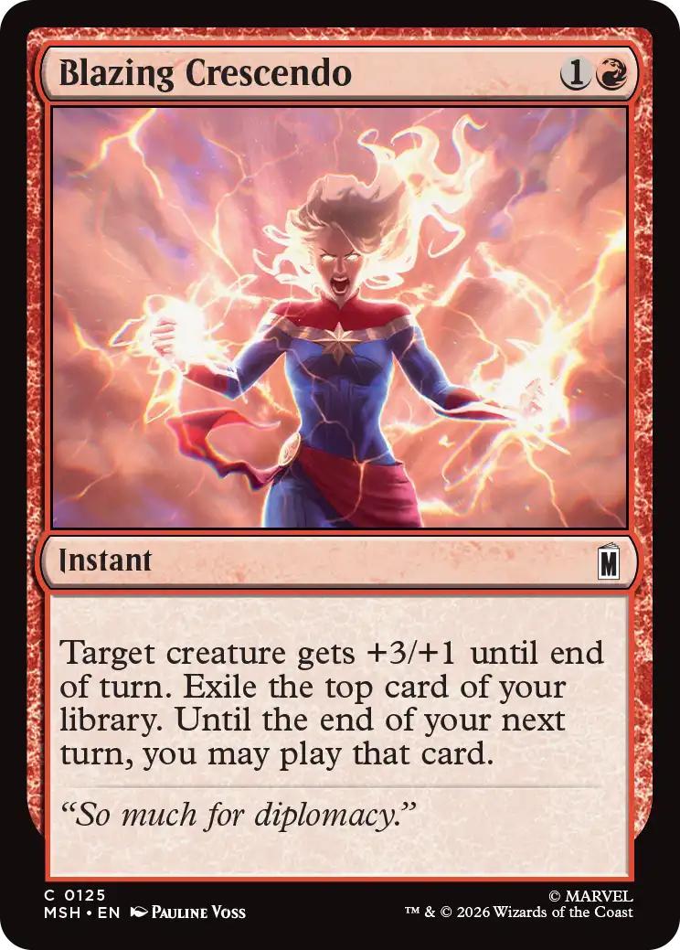 Blazing Crescendo [125] [Marvel Super Heroes] [Non-Foil]