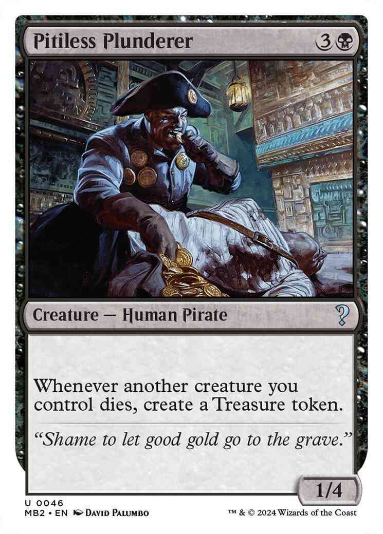 Pitiless Plunderer [46] [White Border] [Mystery Booster 2] [Non-Foil]