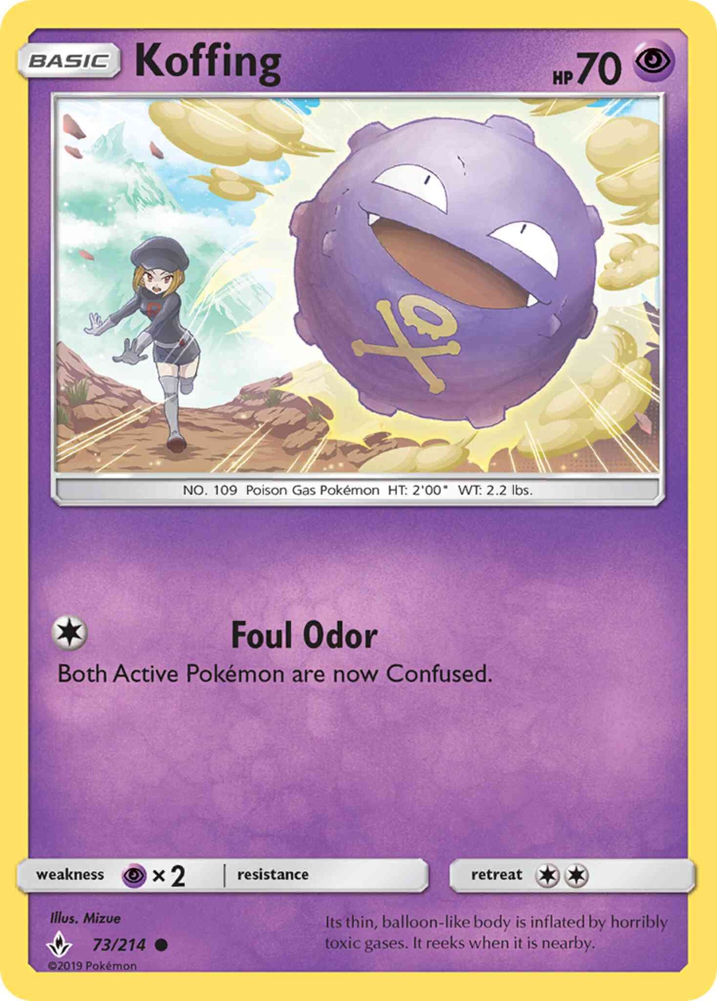 Koffing - 73/214 - Common [sm10-73] [Non-Holo]