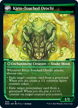Teachings of the Kirin // Kirin-Touched Orochi [360] [Soft Glow Showcase] [Kamigawa: Neon Dynasty] [Non-Foil]
