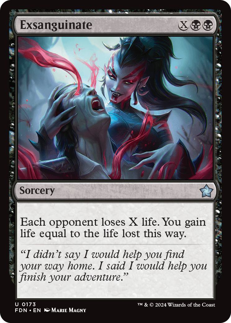 Exsanguinate [173] [Foundations] [Non-Foil]