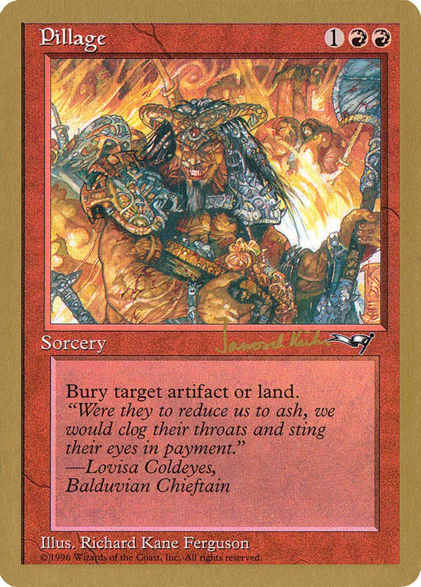 Pillage [jk76] [Janosh Kunn] [World Championship Decks 1997] [Non-Foil]