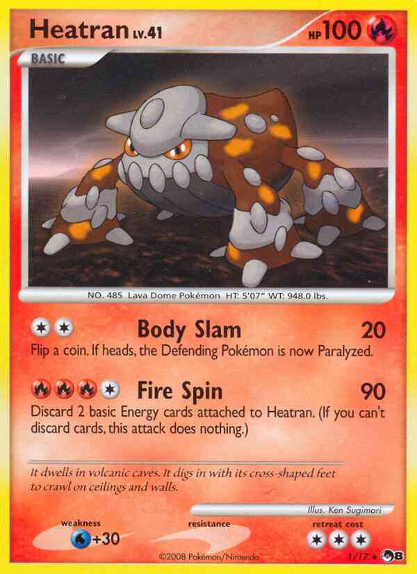 Heatran - 1/17 - Rare [pop8-1] [Holo]