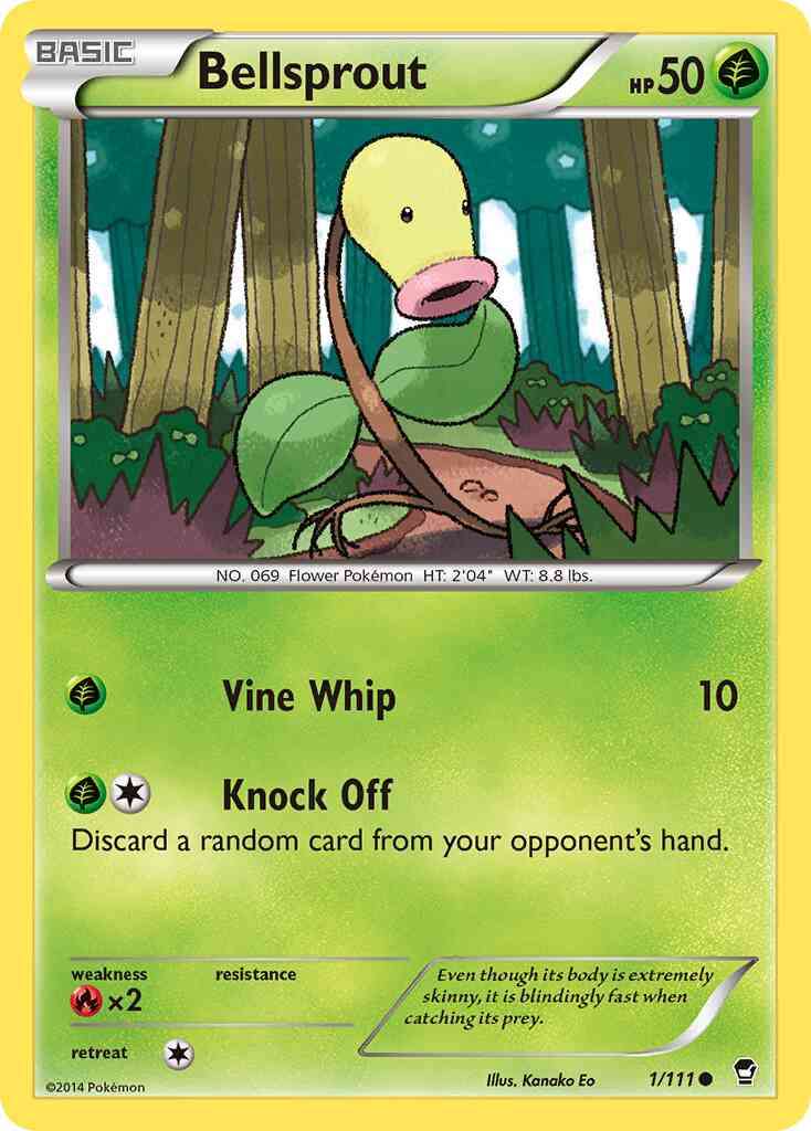 Bellsprout - 1/111 - Common [xy3-1] [Non-Holo]
