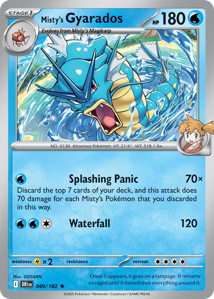 Misty's Gyarados - 049/182 - Rare [sv10-049] [Holo]