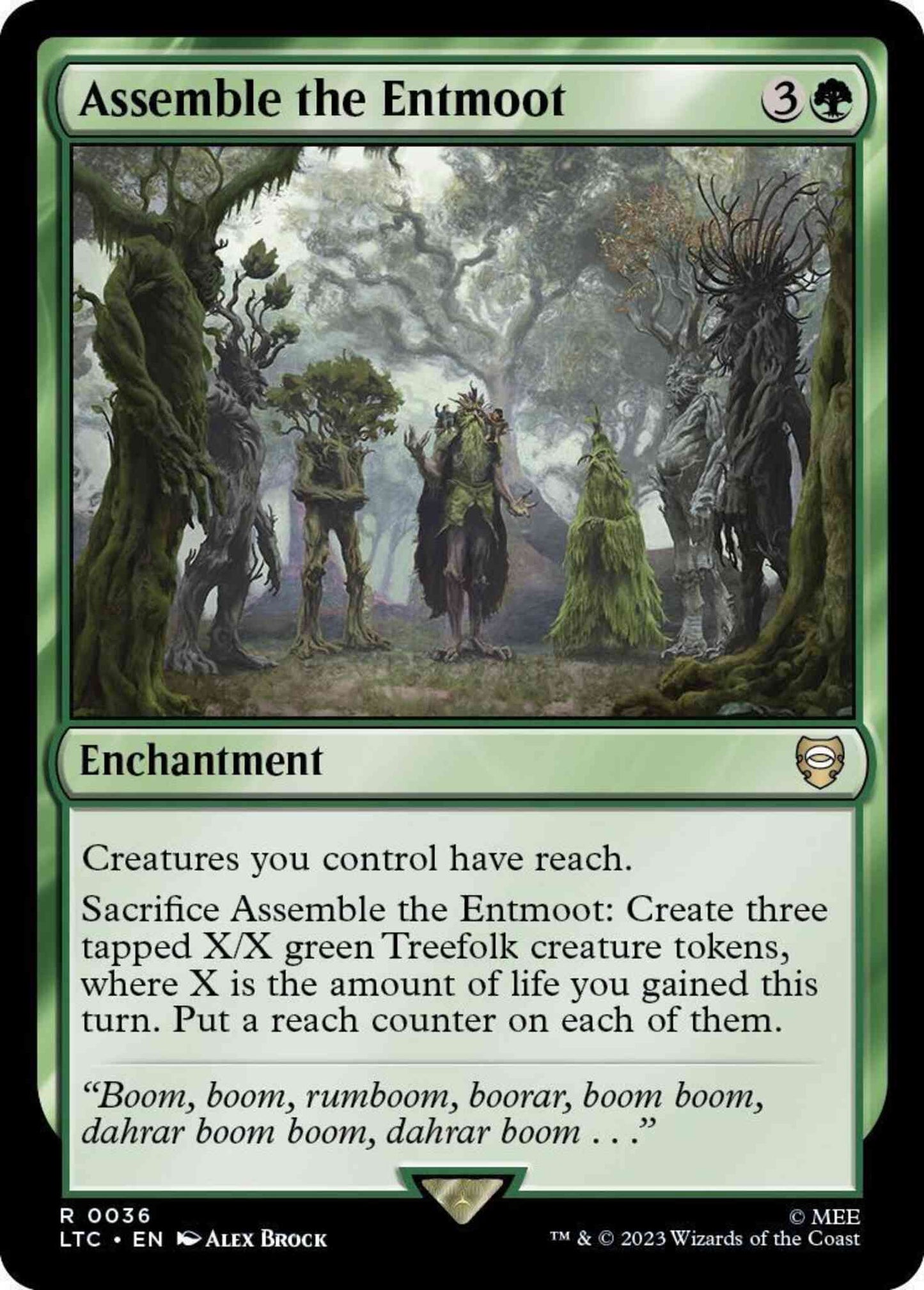 Assemble the Entmoot [36] [The Lord of the Rings: Tales of Middle-earth: Commander] [Non-Foil]