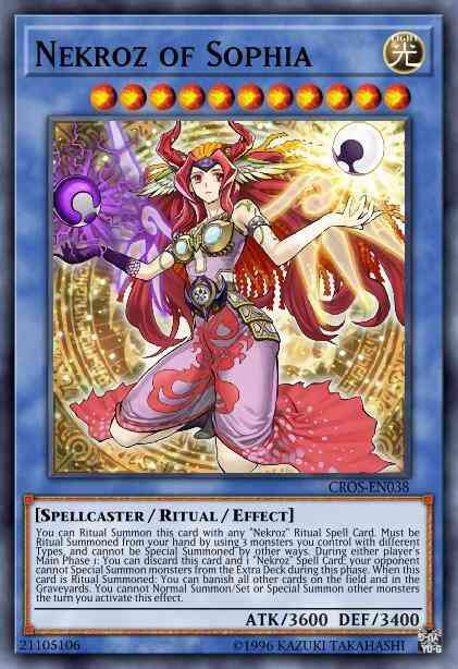 Nekroz of Sophia - CROS-EN038 - Secret Rare - Unlimited