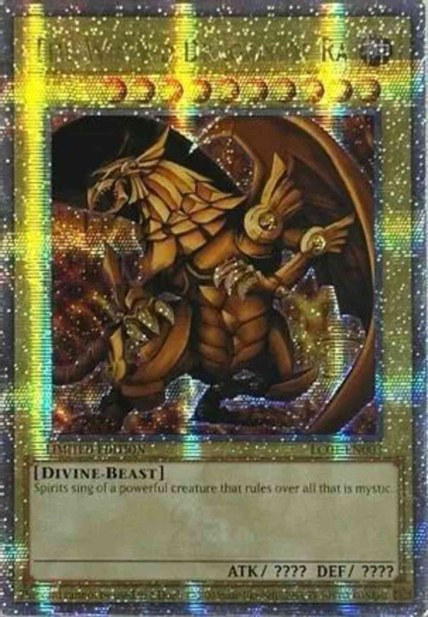 The Winged Dragon of Ra - LC01-EN003 - Quarter Century Secret Rare - Limited