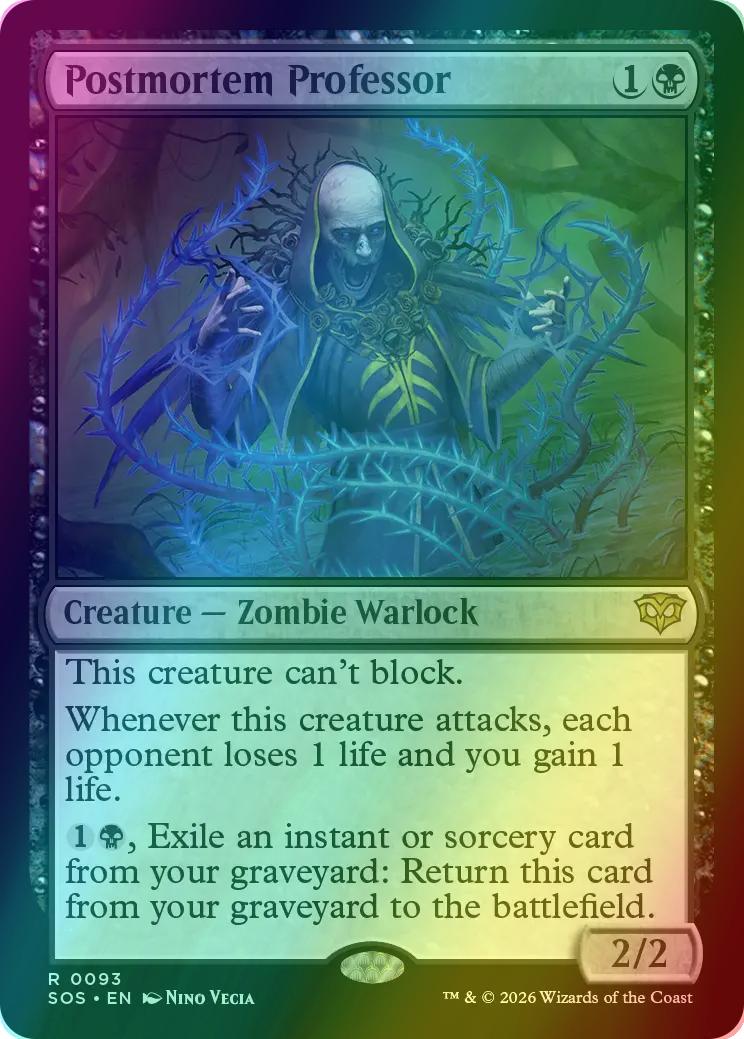 Postmortem Professor [93] [Secrets of Strixhaven] [Foil]