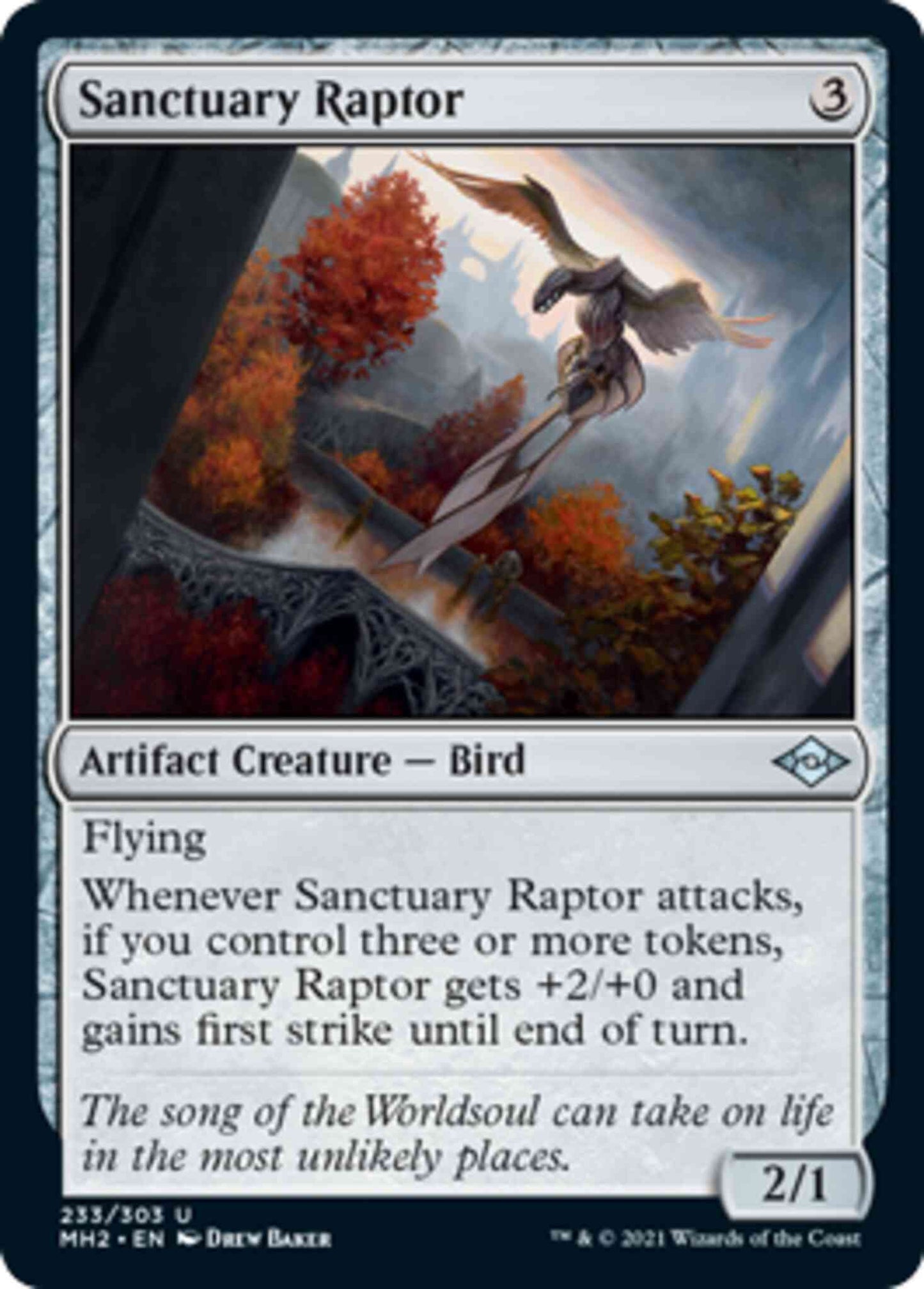 Sanctuary Raptor [233] [Modern Horizons 2] [Non-Foil]