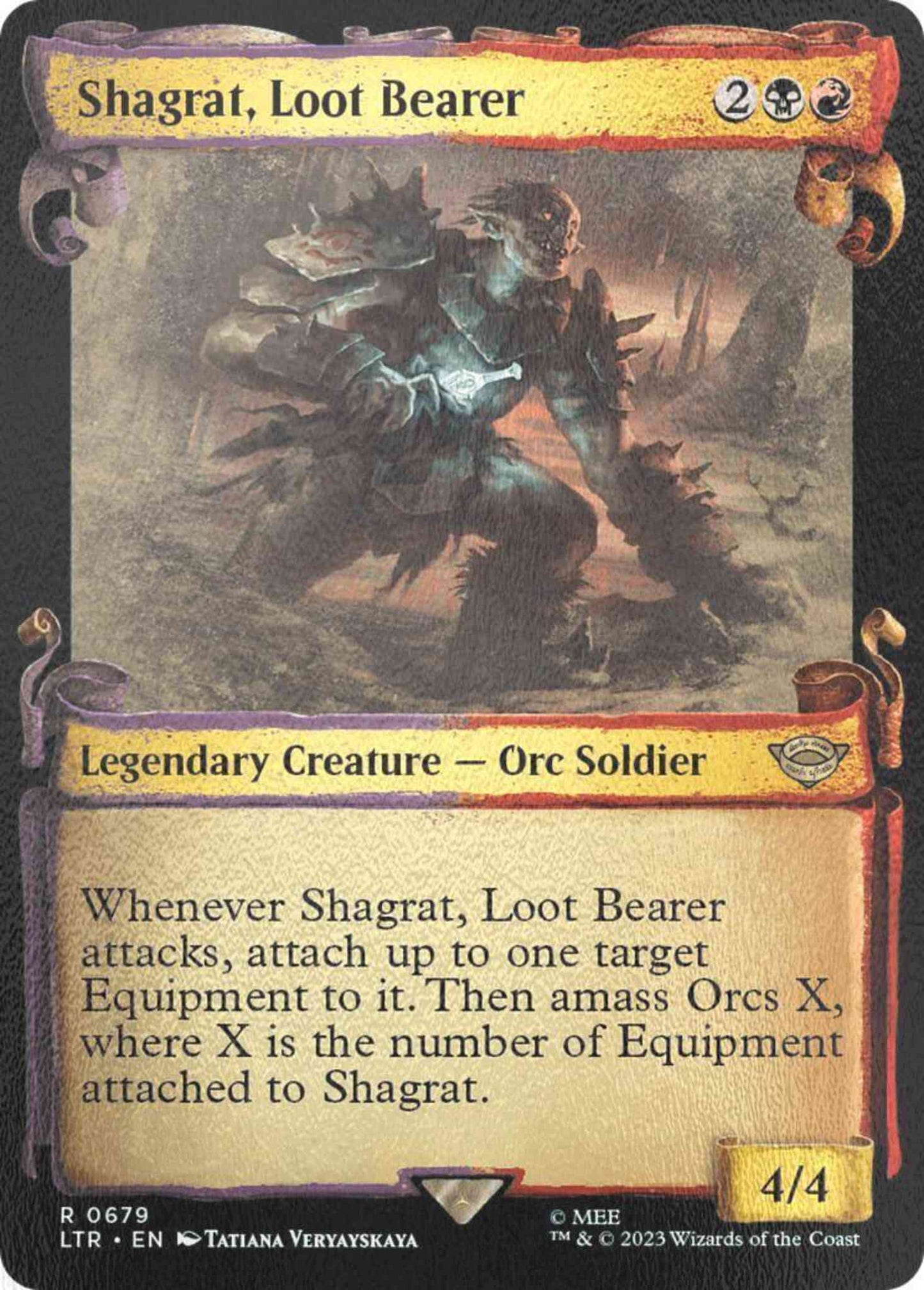 Shagrat, Loot Bearer [679] [Scrolls Showcase] [The Lord of the Rings: Tales of Middle-earth] [Silver Foil]