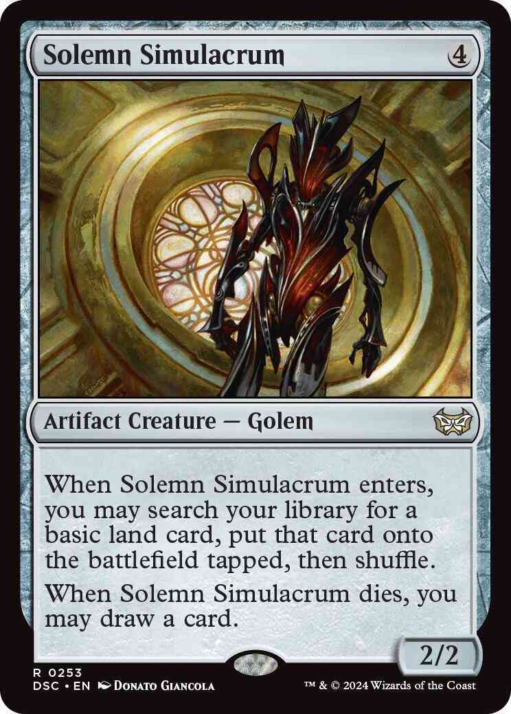 Solemn Simulacrum [253] [Duskmourn: House of Horror: Commander] [Non-Foil]