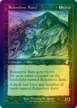 Relentless Rats [329] [Time Spiral Remastered] [Foil]