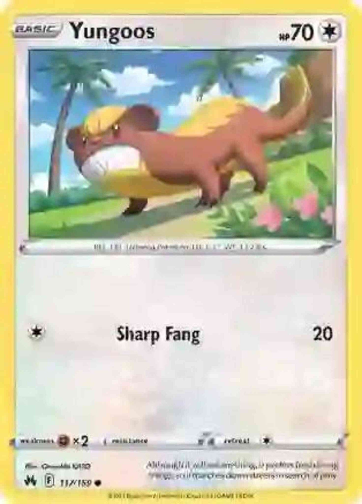Yungoos - 117/159 - Common [swsh125-117] [Non-Holo]