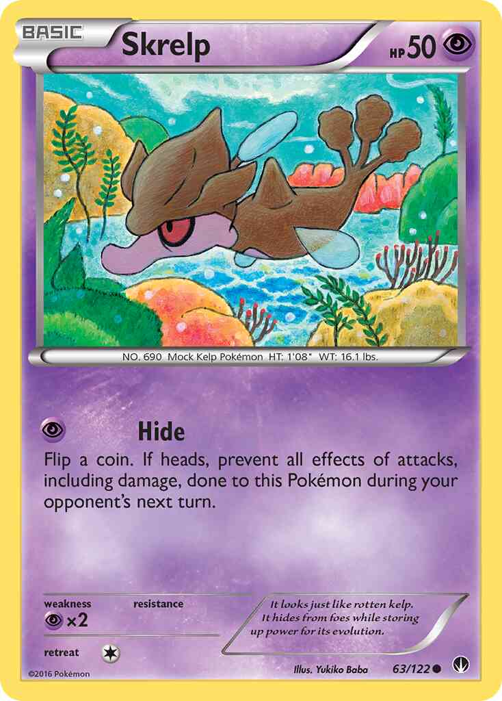 Skrelp - 63/122 - Common [xy9-63] [Reverse Holo]