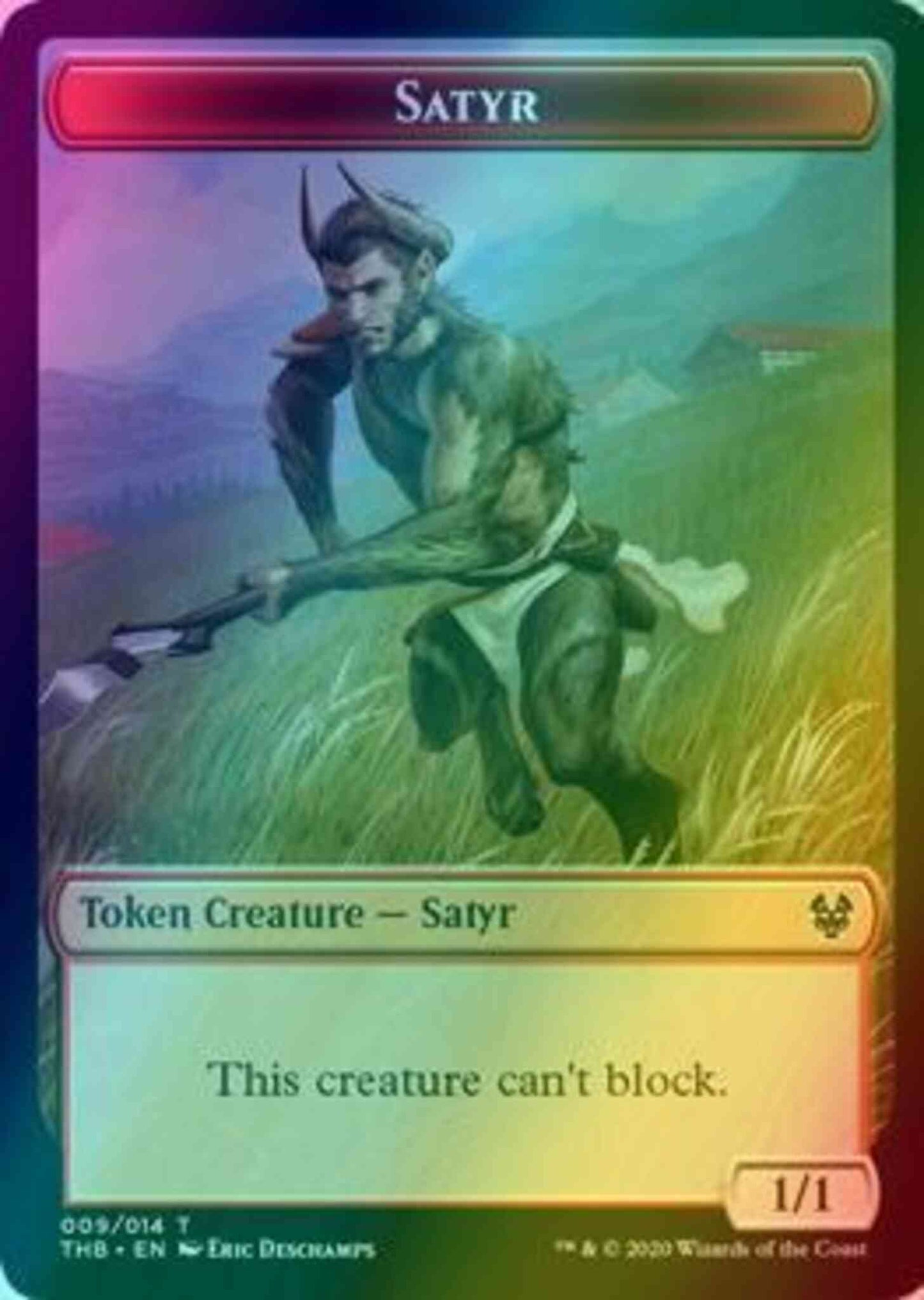 Satyr Token (09) // Zombie Token (07) [Theros Beyond Death Tokens] [Foil]