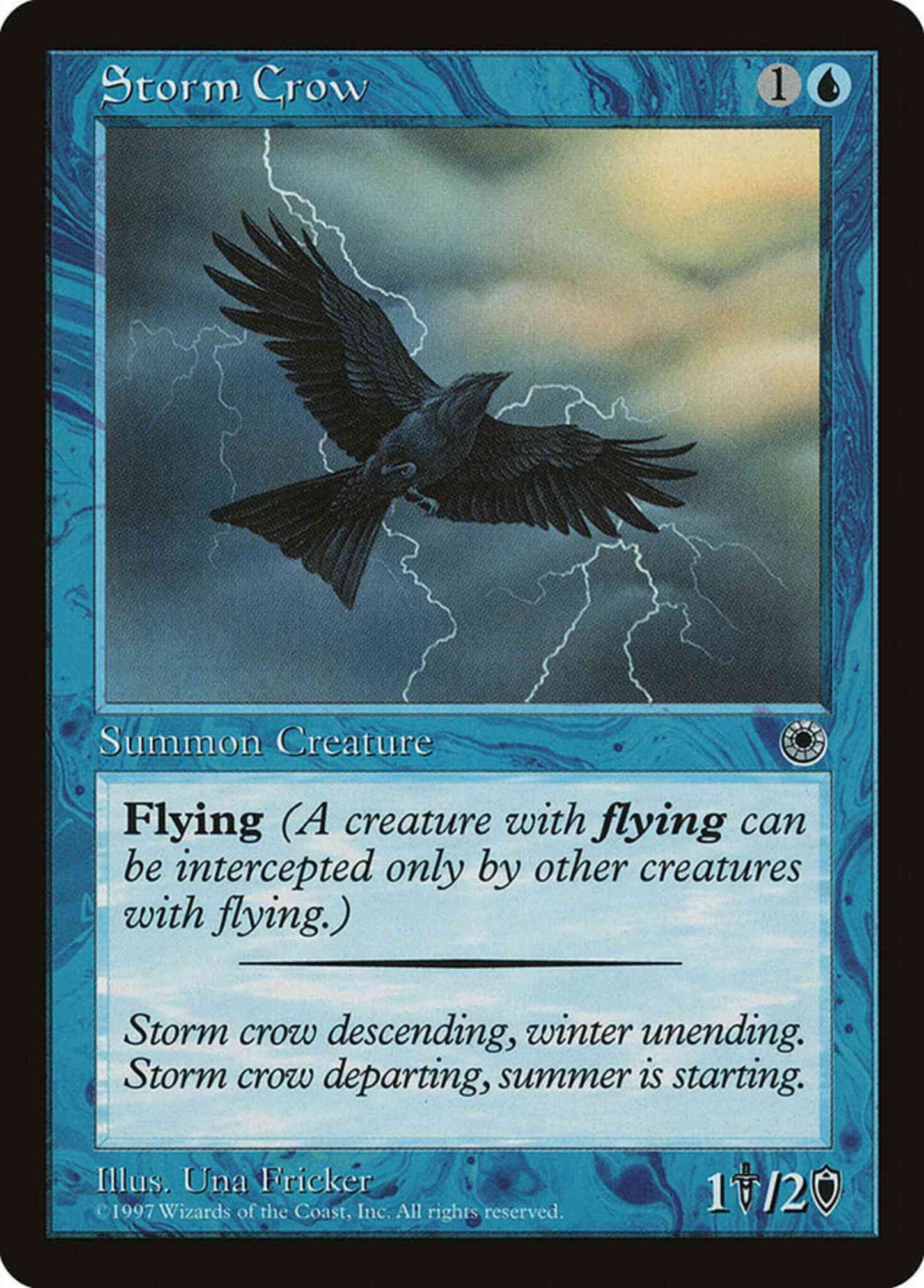 Storm Crow [69d] [Reminder Text] [Portal 1] [Non-Foil]