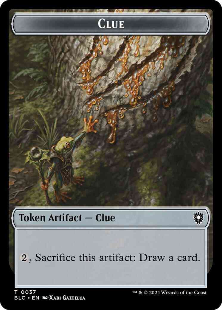 Clue Token (37) // Eldrazi Token (02) [Bloomburrow: Commander: Tokens] [Non-Foil]