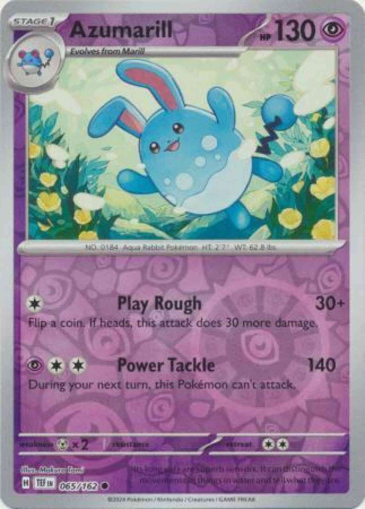 Azumarill - 065/162 - Common [sv05-065] [Reverse Holo]