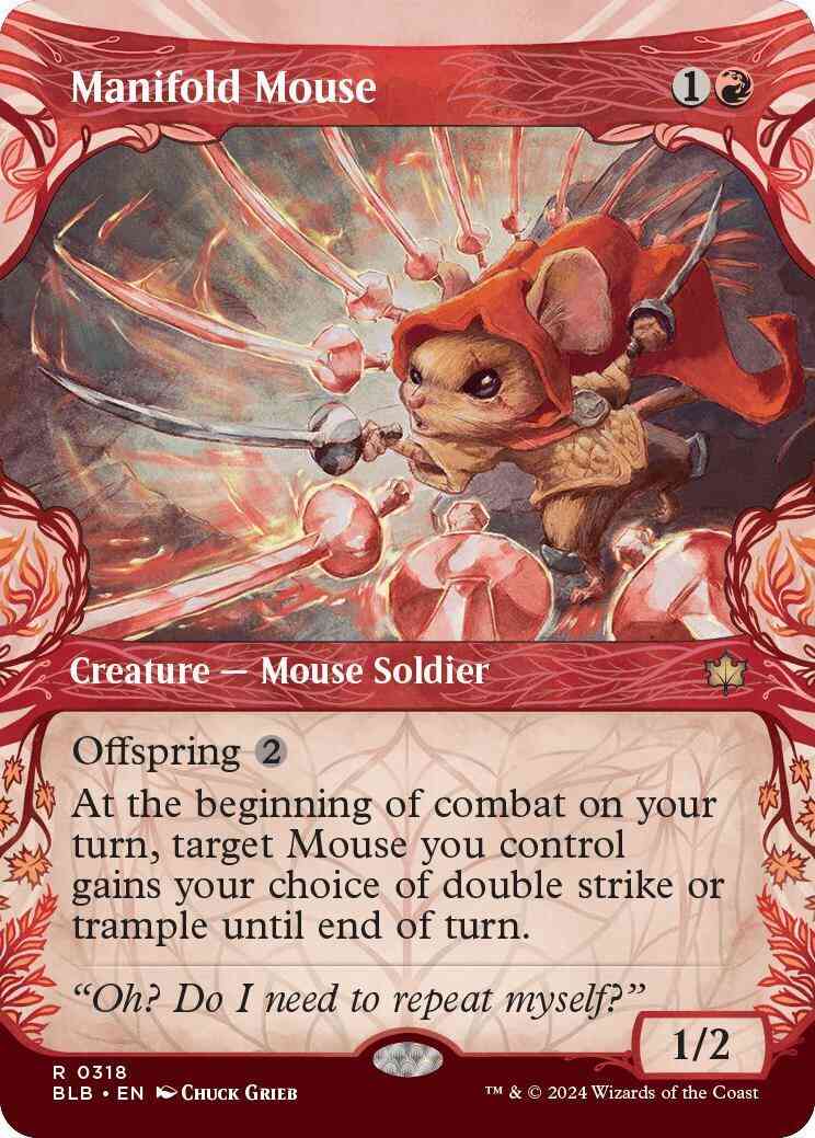 Manifold Mouse [318] [Woodland Showcase] [Bloomburrow] [Non-Foil]