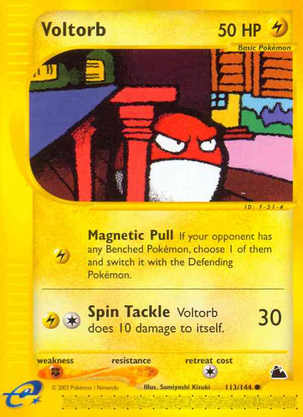 Voltorb - 113/144 - Common [ecard3-113] [Non-Holo]