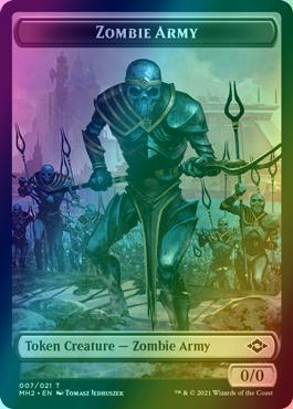 Clue Token (14) // Zombie Army Token (07) [Modern Horizons 2 Tokens] [Foil]
