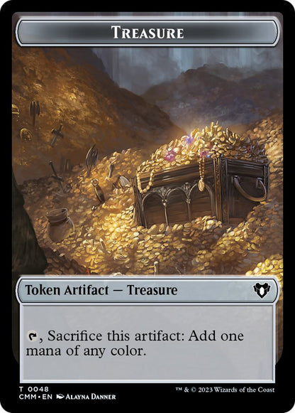 Knight Token (07) // Treasure Token (48) [Commander Masters: Tokens] [Non-Foil]