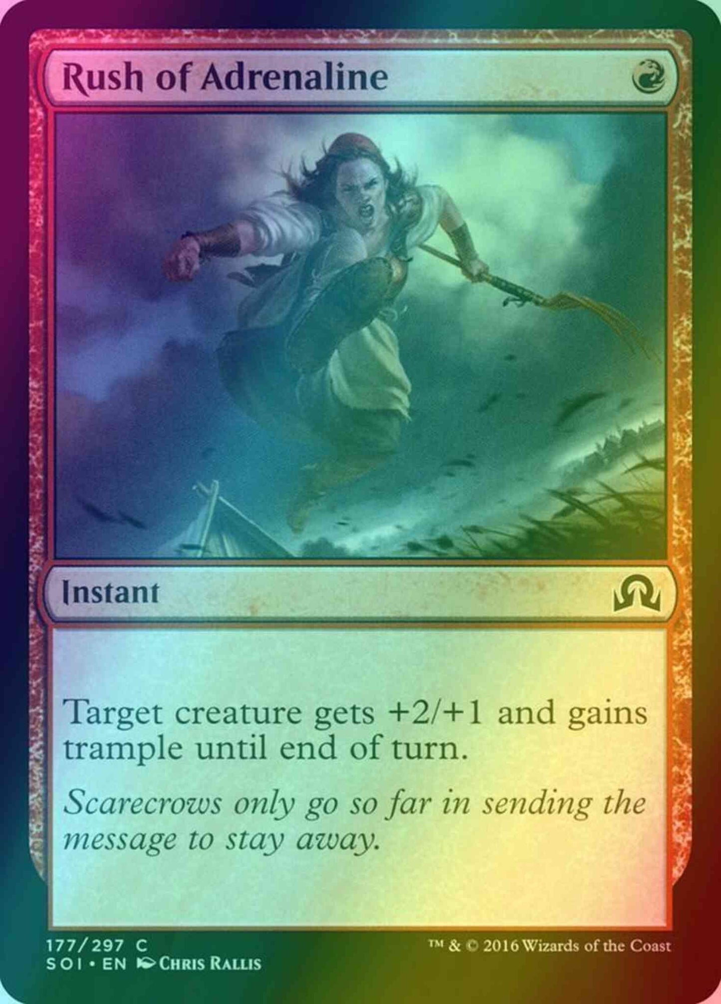 Rush of Adrenaline [177] [Shadows over Innistrad] [Foil]