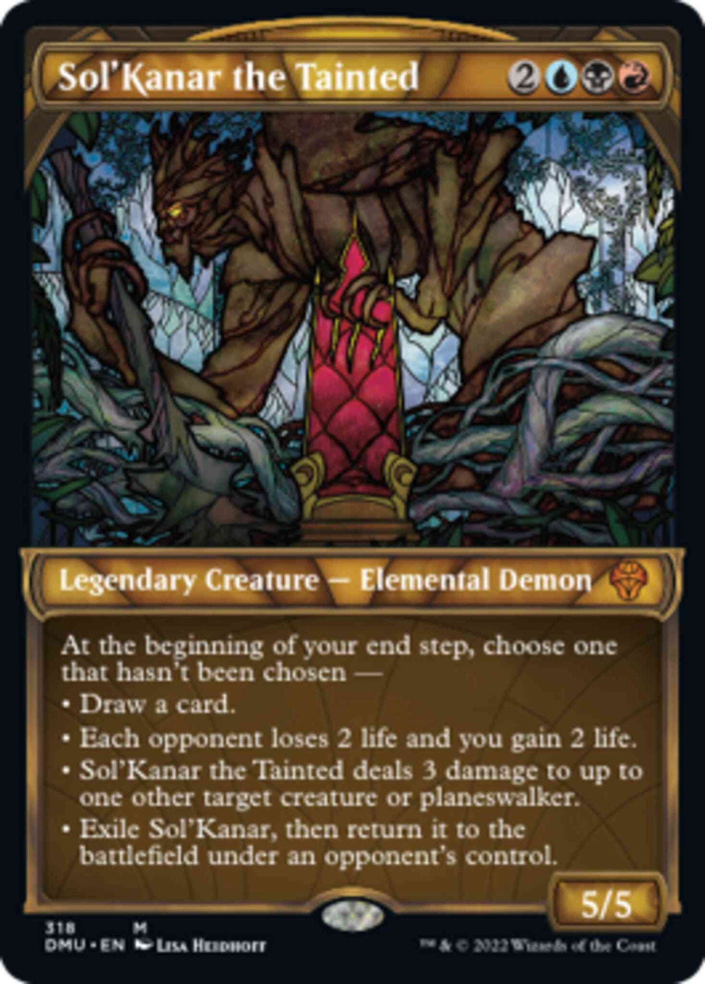 Sol'Kanar the Tainted [318] [Stained Glass Showcase] [Dominaria United] [Non-Foil]