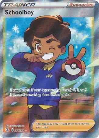 Schoolboy - 261/264 - Rare Ultra - Full Art [SWSH8-261] [Ultra]