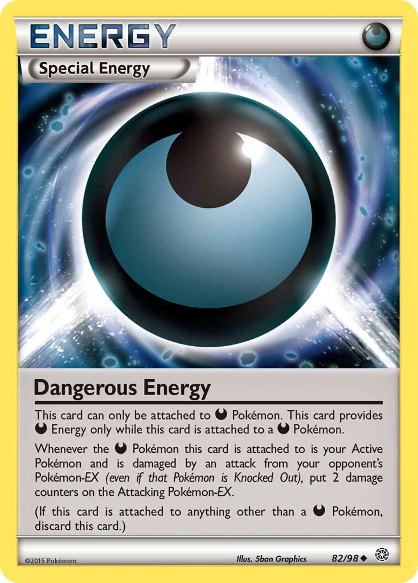 Dangerous Energy - 82/98 - Uncommon [xy7-82] [Reverse Holo]