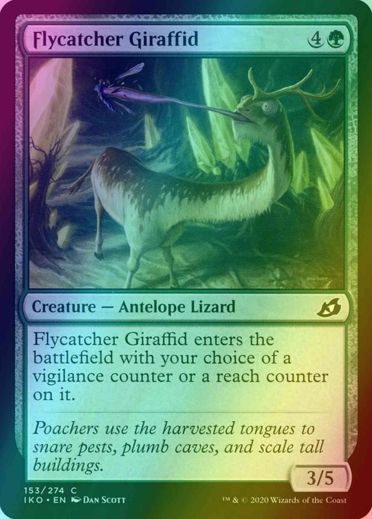 Flycatcher Giraffid [153] [Ikoria: Lair of Behemoths] [Foil]