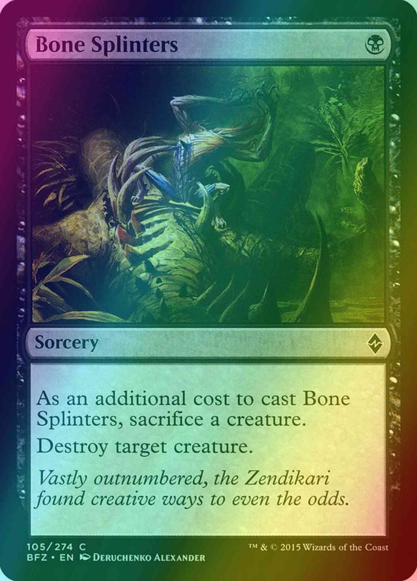 Bone Splinters [105] [Battle for Zendikar] [Foil]