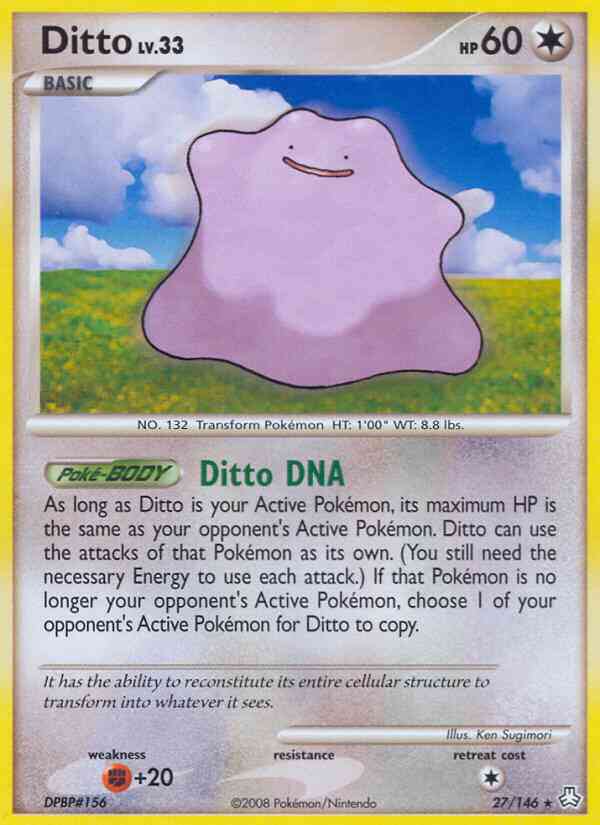 Ditto - 27/146 - Rare [dp6-27] [Non-Holo]